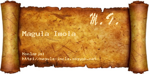 Magula Imola névjegykártya